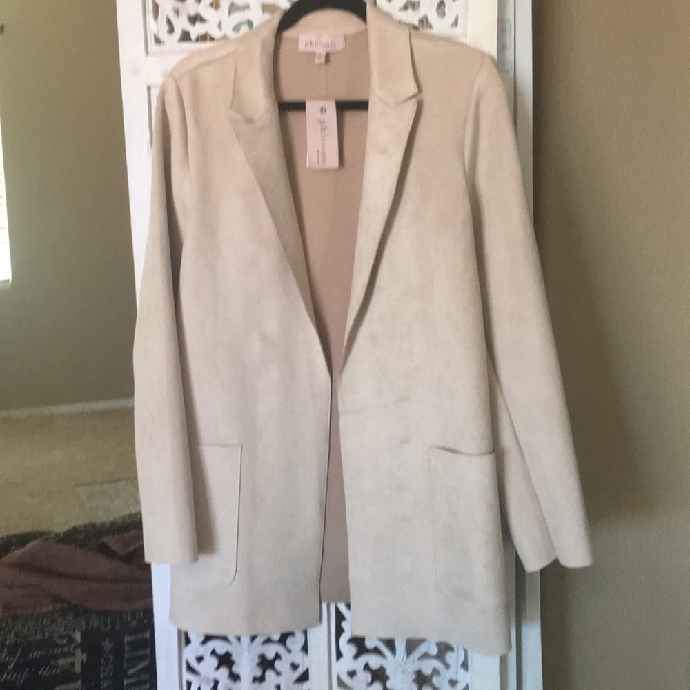 Faux Suede Jacket